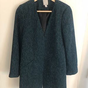 Halogen Tweed Mid-Length Jacket